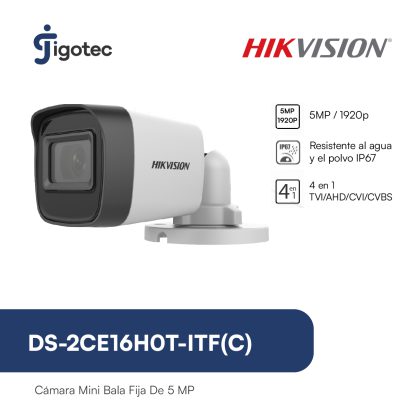 MINI CÁMARA TIPO BALA FIJA (2.8mm)(C) DS-2CE16H0T-ITF - Imagen 5