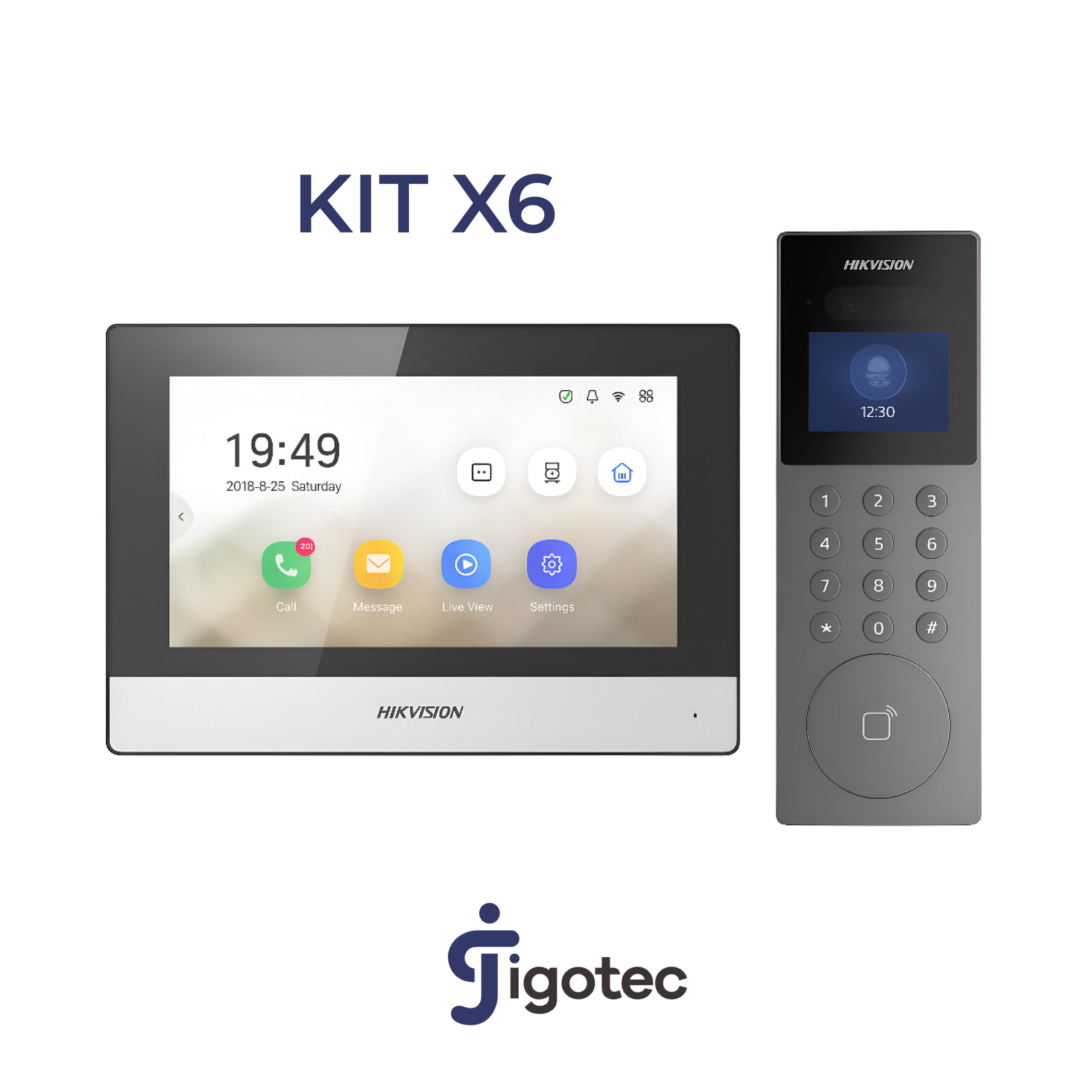KIT 6 VIDEOPORTERO CON APP